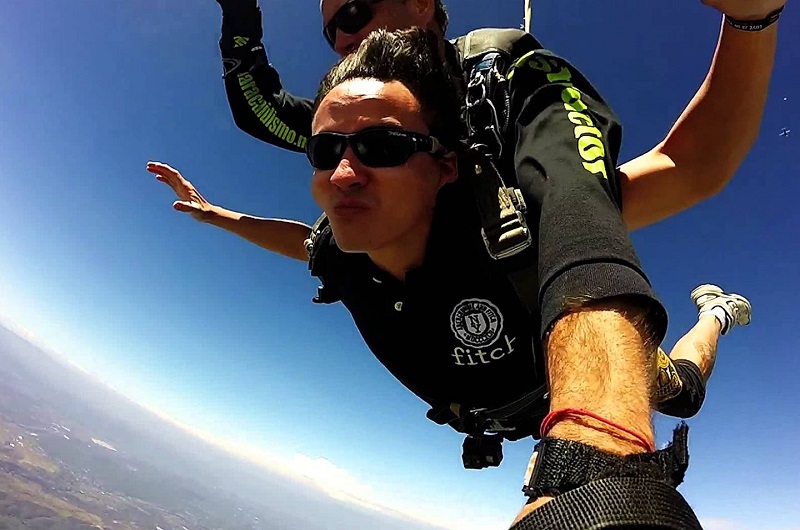 Habibi World Travel Tequistengo parachute jump